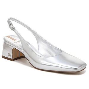 Sam Edelman Terra silver patent sling back pumps size 6/36